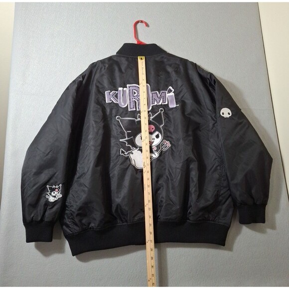 Kuromi Hello Kitty & Friends x Forever 21 Medium Sanrio Collab Bomber Jacket EMO - Picture 14 of 16